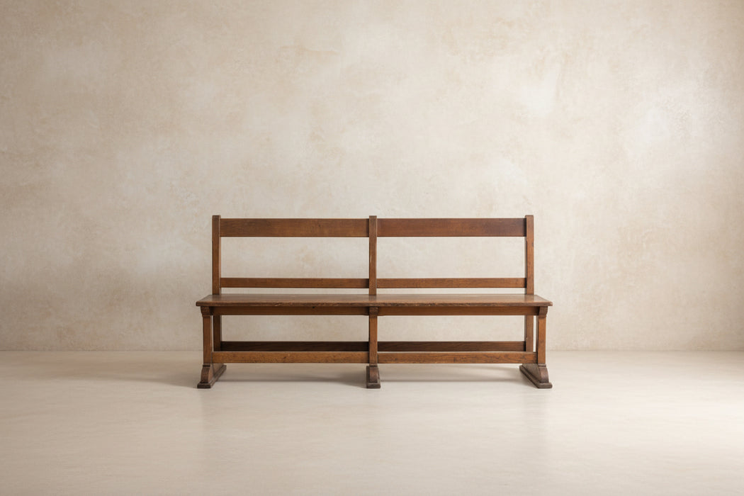 OAK SCHOOL BENCH