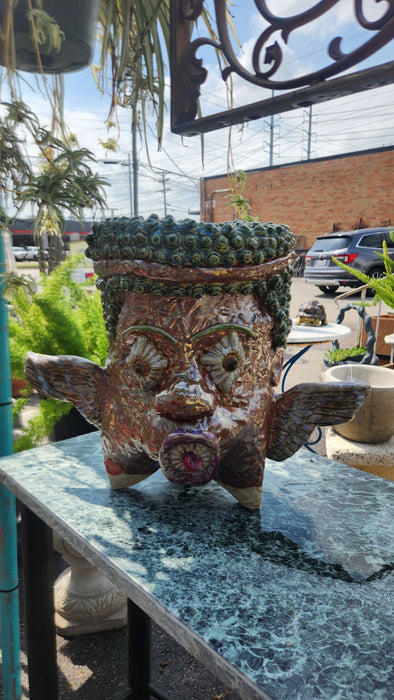 LARGE GROTESQUE JARDINERE WITH WINGS