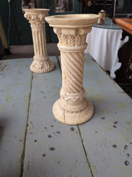 FAUX PLASTER CANDLE HOLDER