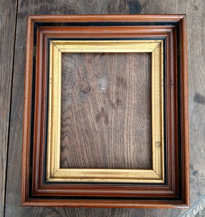 WALNUT FRAME WITH GILT FILET