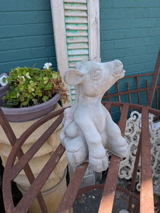 SMALL CONCRETE COW 1 OF 2