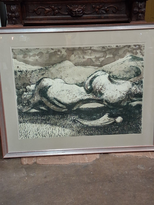 LARGE MULTI MEDIA PAINTING BY MICHAEL BENET CROYDON