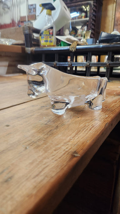 FRENCH CRYSTAL BULL BY SEVRES