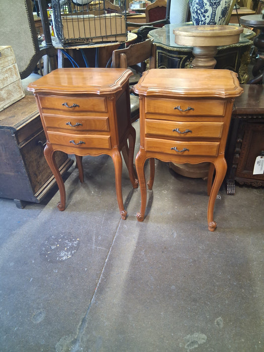 PAIR LOUIS XV CHERRY SIDE CHESTS