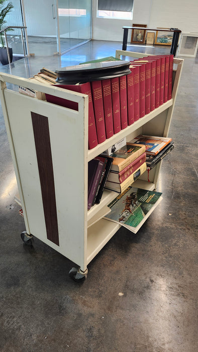 ROLLING STEEL BOOKCART