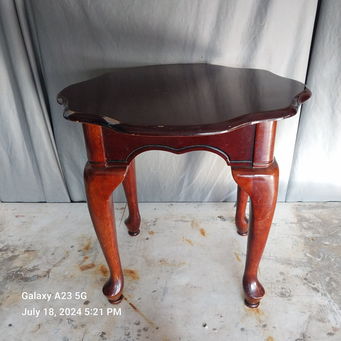 QUEEN ANNE STYLE SIDE TABLE- NOT OLD