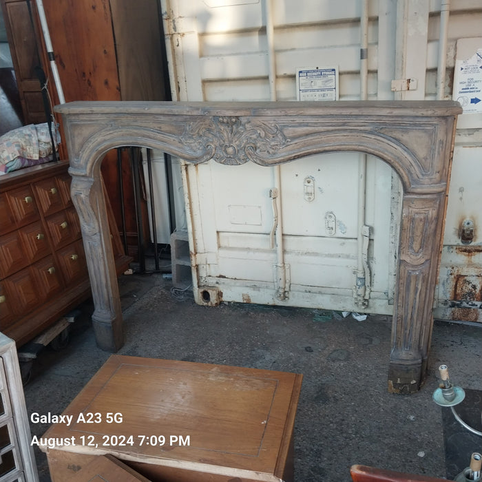 LOUIS XV STYLE PAINTED MANTLE AS FOUND