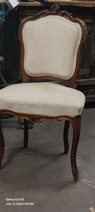 PAIR OF LOUIS XV WALNUT PARLOR CHAIRS