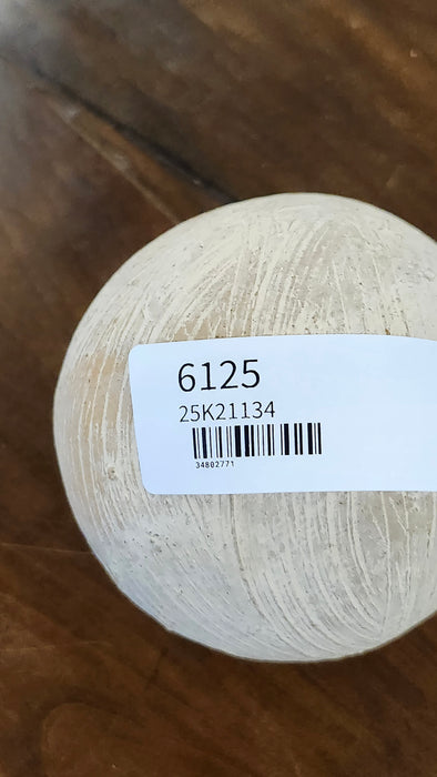 PAIR OF ROUND CLAY DECORATIVE BALLS