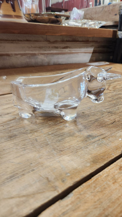 FRENCH CRYSTAL BULL BY SEVRES