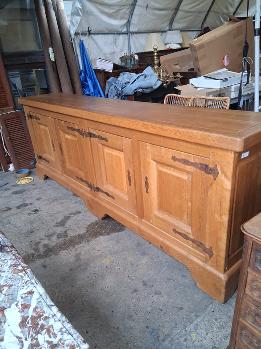 ROUGH HEWN RUSTIC OAK SIDEBOARD