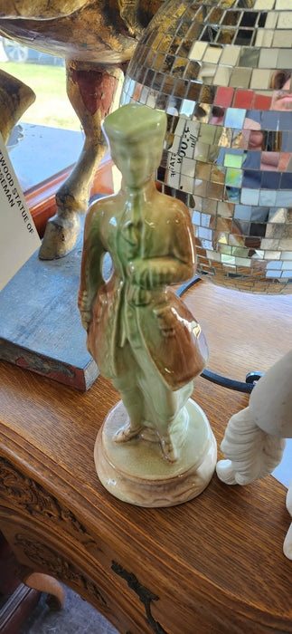 GLAZED BROWN AND GREEN MAN FIGURE