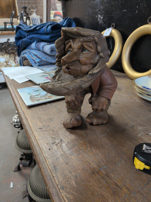 LITTLE WOOD GNOME WITH GREEN EYES