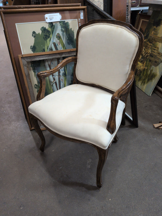 LOUIS XV OAK CHAIR - AS FOUND