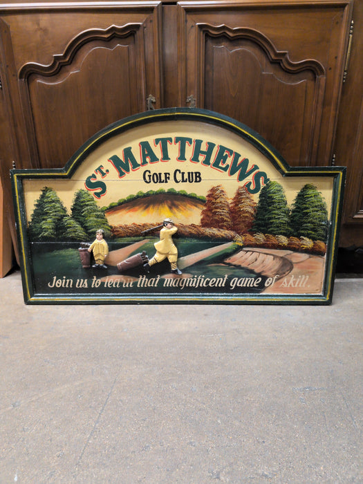 ST. MATTHEWS GOLF CLUB SIGN
