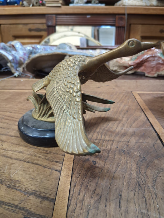 BRASS GOOSE PAPER WEIGHT