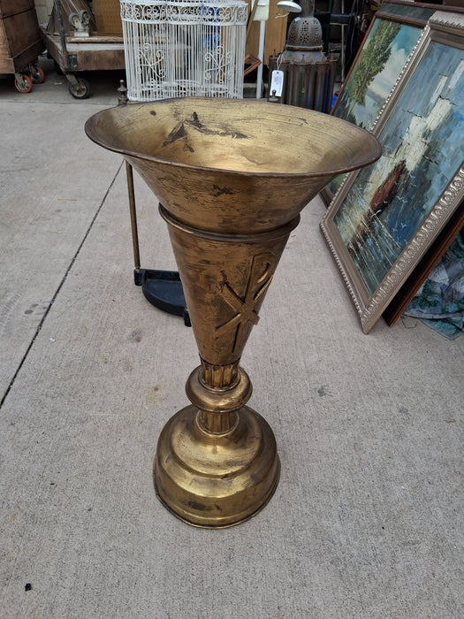 LARDE BRASS ECCLESIASTICAL VASE