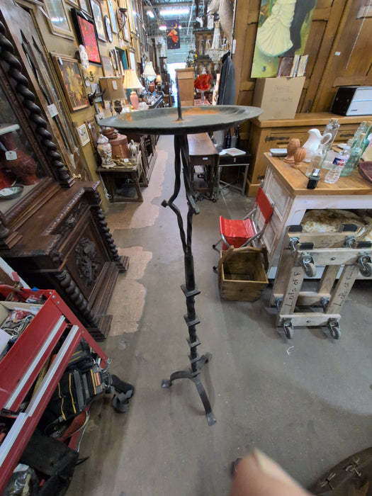 TALL WROUGHT IRON CANDLE STAND