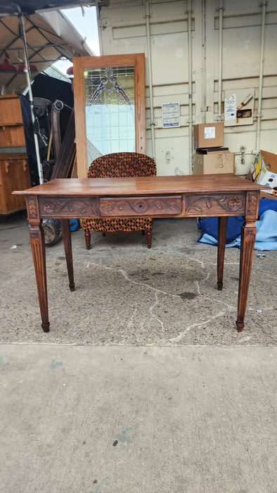 LOUIS XVI SMALL OAK LIBRARY TABLE