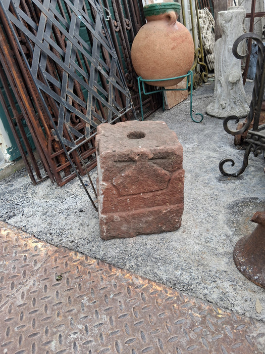 STONE PILLAR BASE