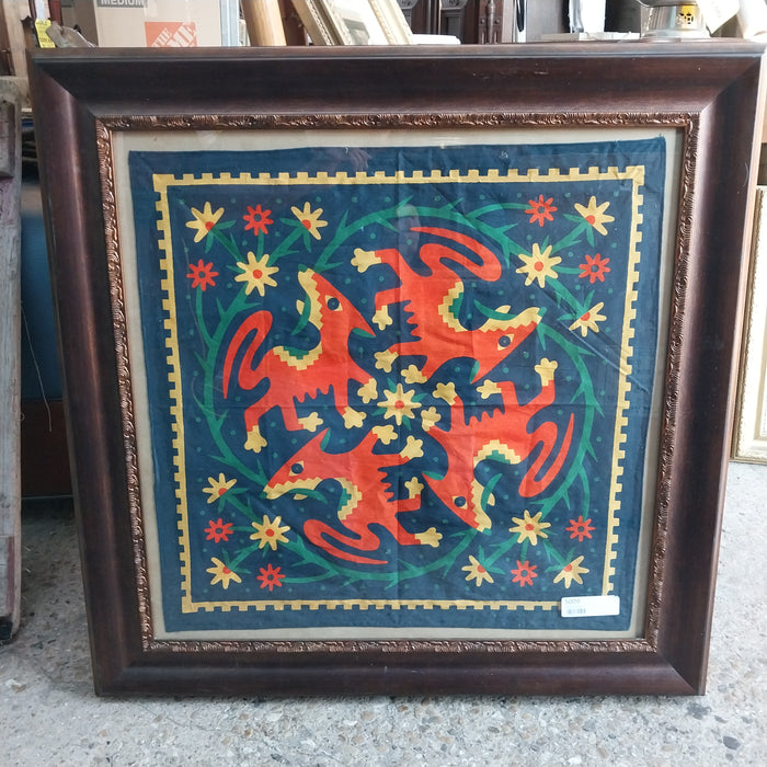 FRAMED COLORFUL SCARF