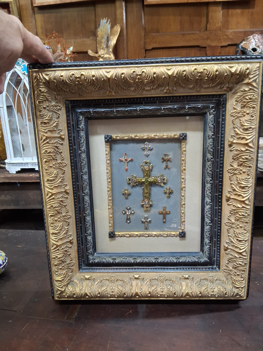 FRAMED VINTAGE CROSSES