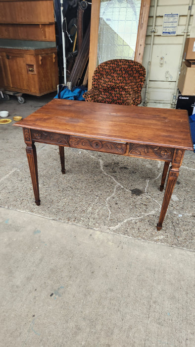 LOUIS XVI SMALL OAK LIBRARY TABLE