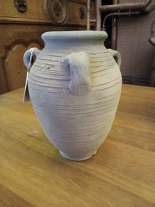 SMALL 3 HANDLE TERRA COTTA VASE