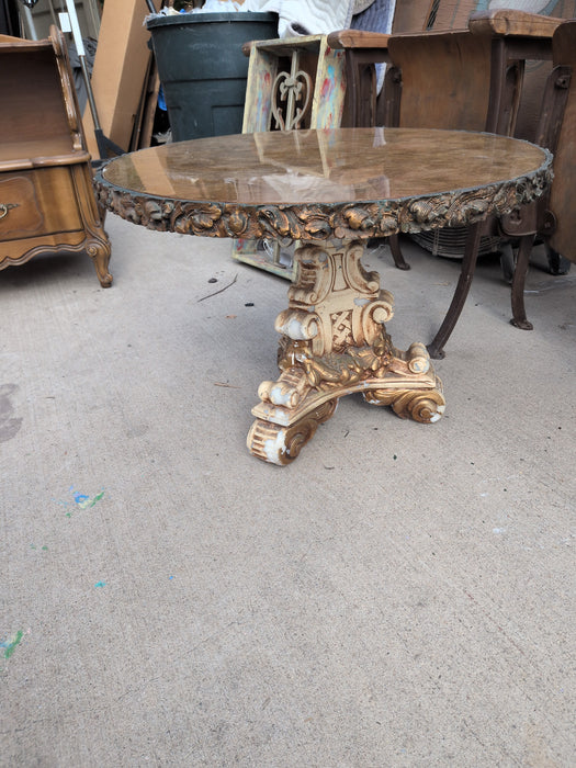 SMALL PEDESTAL TABLE - AS FOUND