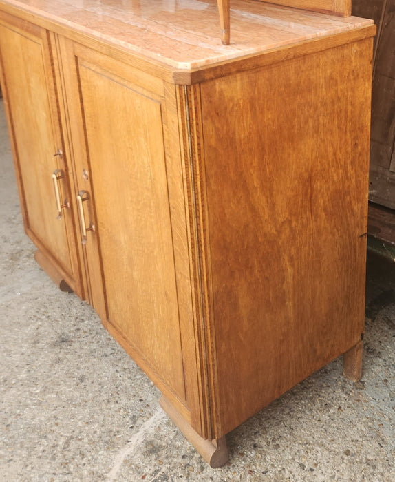 MARBLE TOP MIDCENTURY MARBLE TOP SERVER 1930S