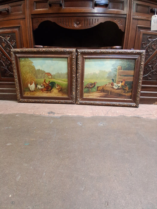 PAIR OF AVIAN PAINTINGS - BY EDWARD VAN HONREVELDT
