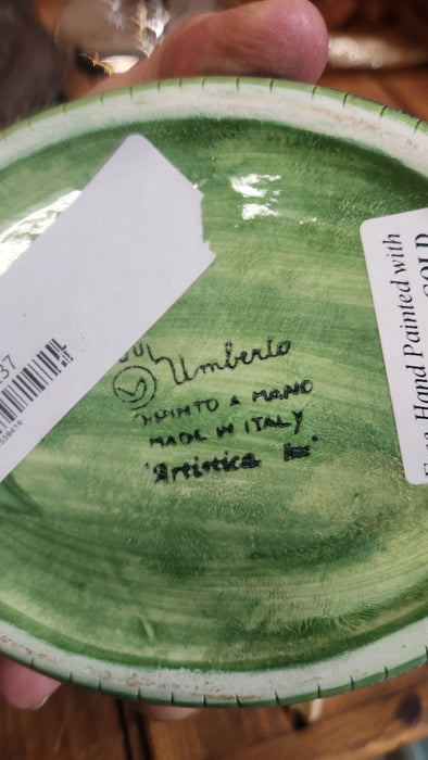 ITALIAN UMBERTO CERAMIC OVAL BOX
