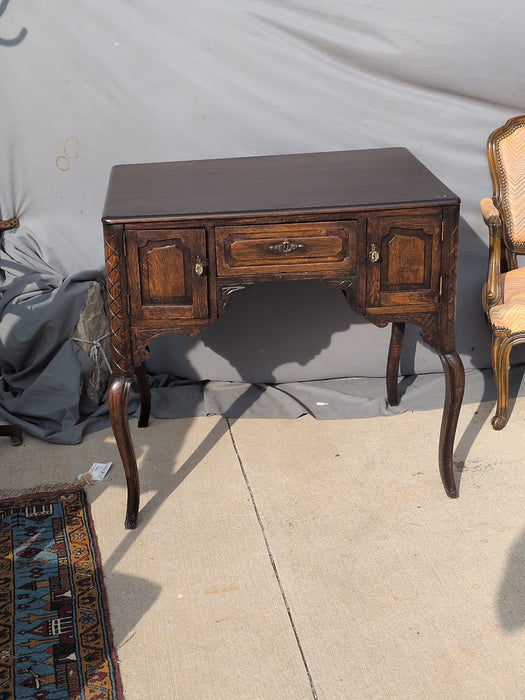 TALL 19TH CENTURY CABRIOLE LEG DESK