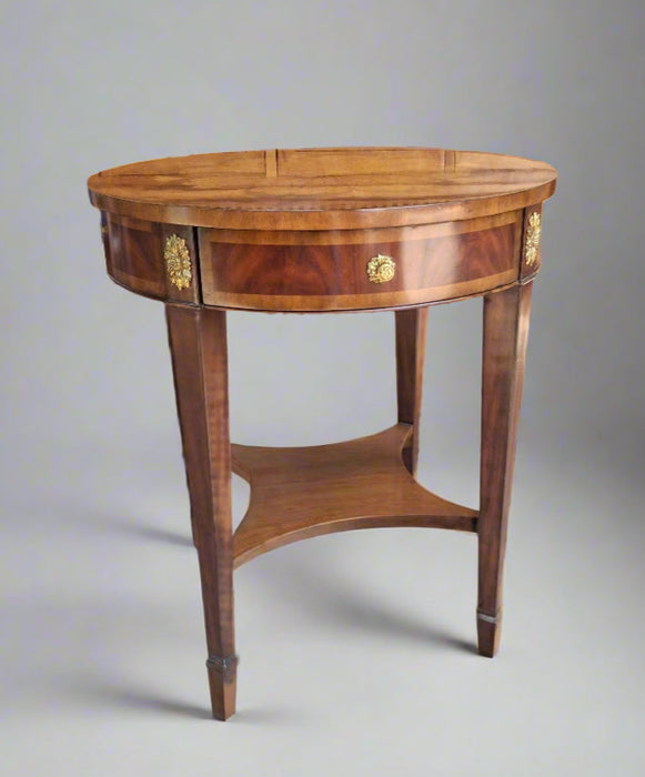 MAITLAND SMITH FEDERAL STYLE INLAID ROUND OCASSIONAL TABLE
