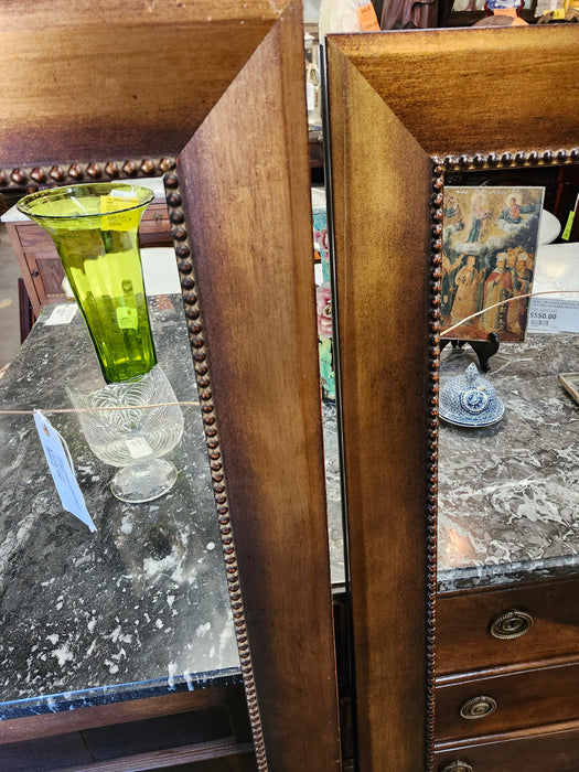 PAIR LARGE COPPER/GOLD FRAMES