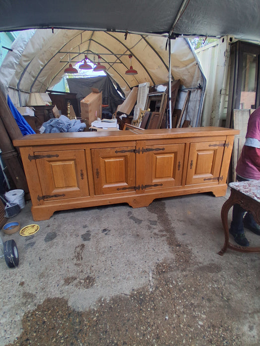 ROUGH HEWN RUSTIC OAK SIDEBOARD