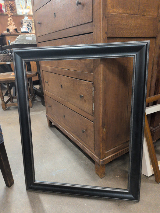 MEDIUM BLACK ROUNDED WOOD FRAME