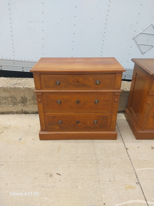 SMALL 3 DRAWER VICTORIAN CHEST