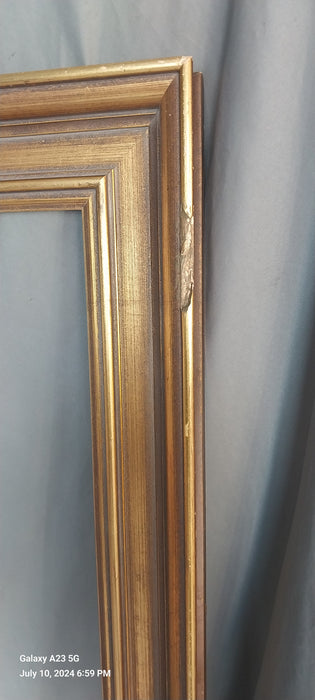 MEDIUM GOLD  AND BROWN FRAME- AS FOUIND