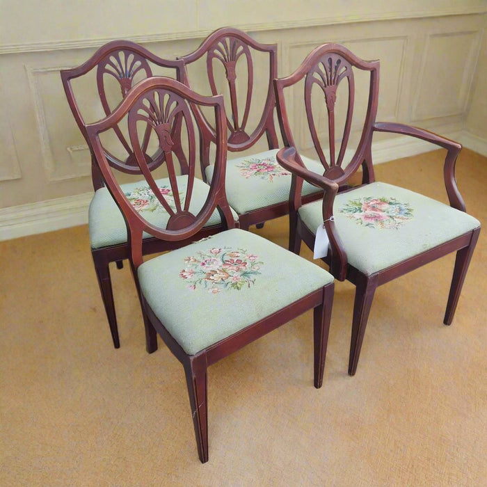 SET OF 4 FEDERAL STYLE CHAIRS