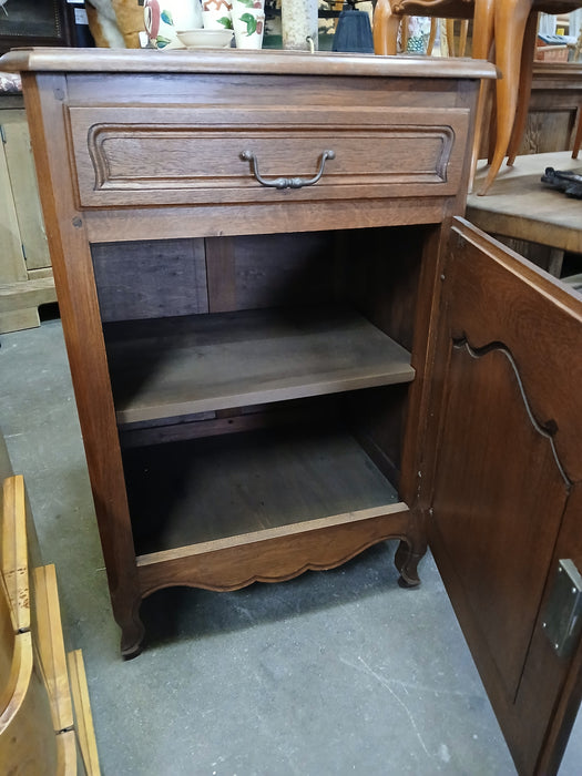 LOUIS XV OAK JAM CABINET-PEGGED