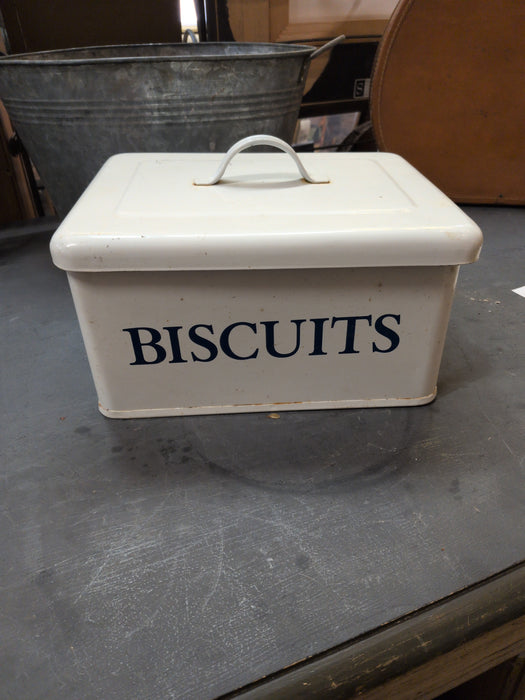 ENAMELWARE BISCUITS BOX - AS FOUND