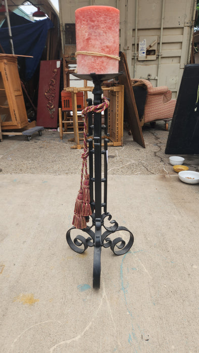 LARGE WROUGHT IRON FLOOR CANDELABRA