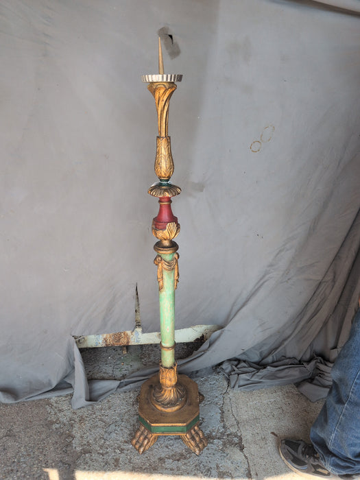 TALL POLYCHROME CANDLE STICK