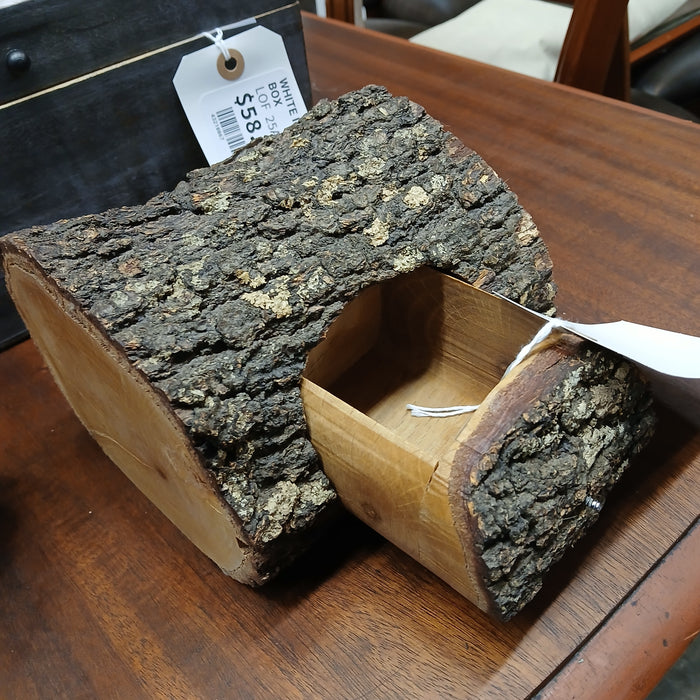 WOOD TREE SECTION WITH DRAWER