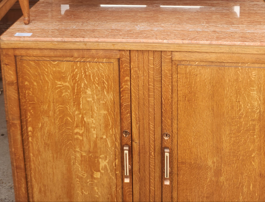 MARBLE TOP MIDCENTURY MARBLE TOP SERVER 1930S