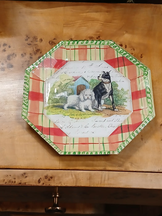 OCTAGON SHAPED DOG PLATE