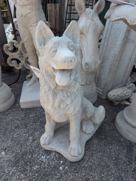 CONCRETE GERMAN SHEPHERD PUPPY