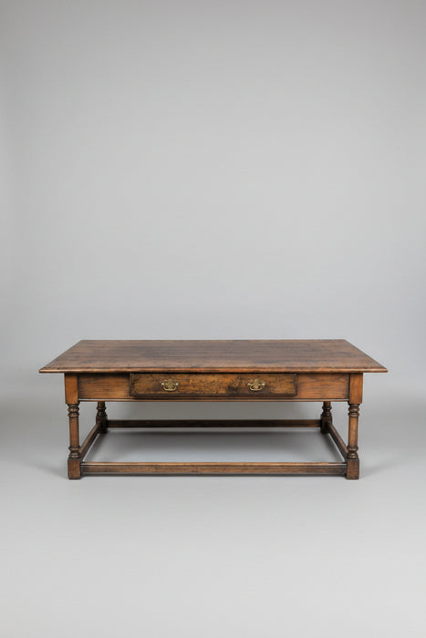 RUSTIC OAK PEGGED COFFEE TABLE