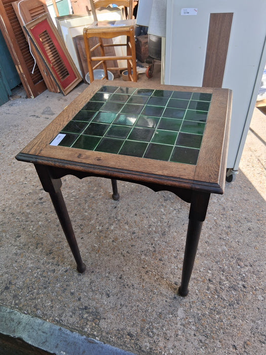 ANTIQUE TILE TOP TABLE